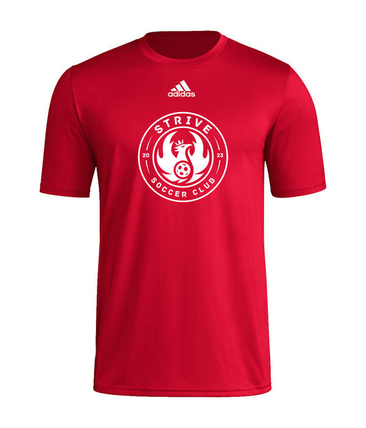 Strive White Logo Tee